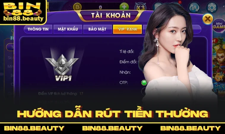 Hướng dẫn rút tiền thưởng